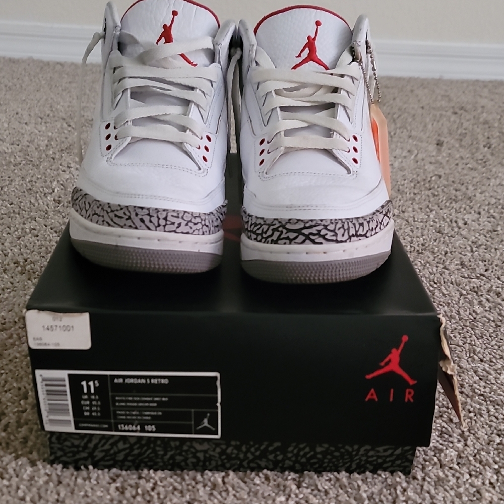 Jordan 3 Retro White Cement 2003 Dead Stock OBO